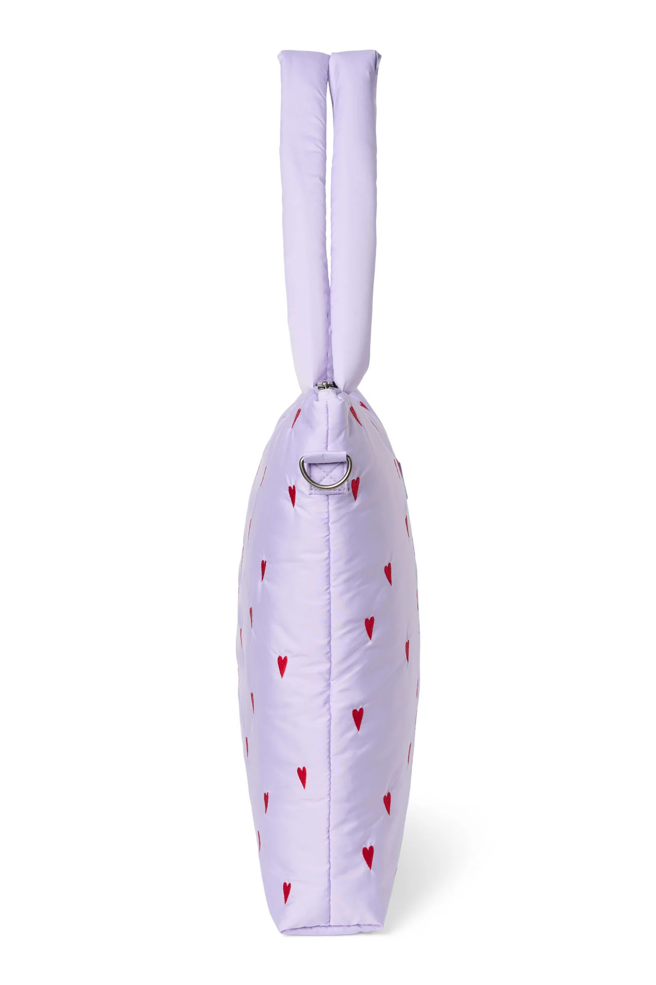 Puffy Diaper Bag | Purple Hearts - Image 6