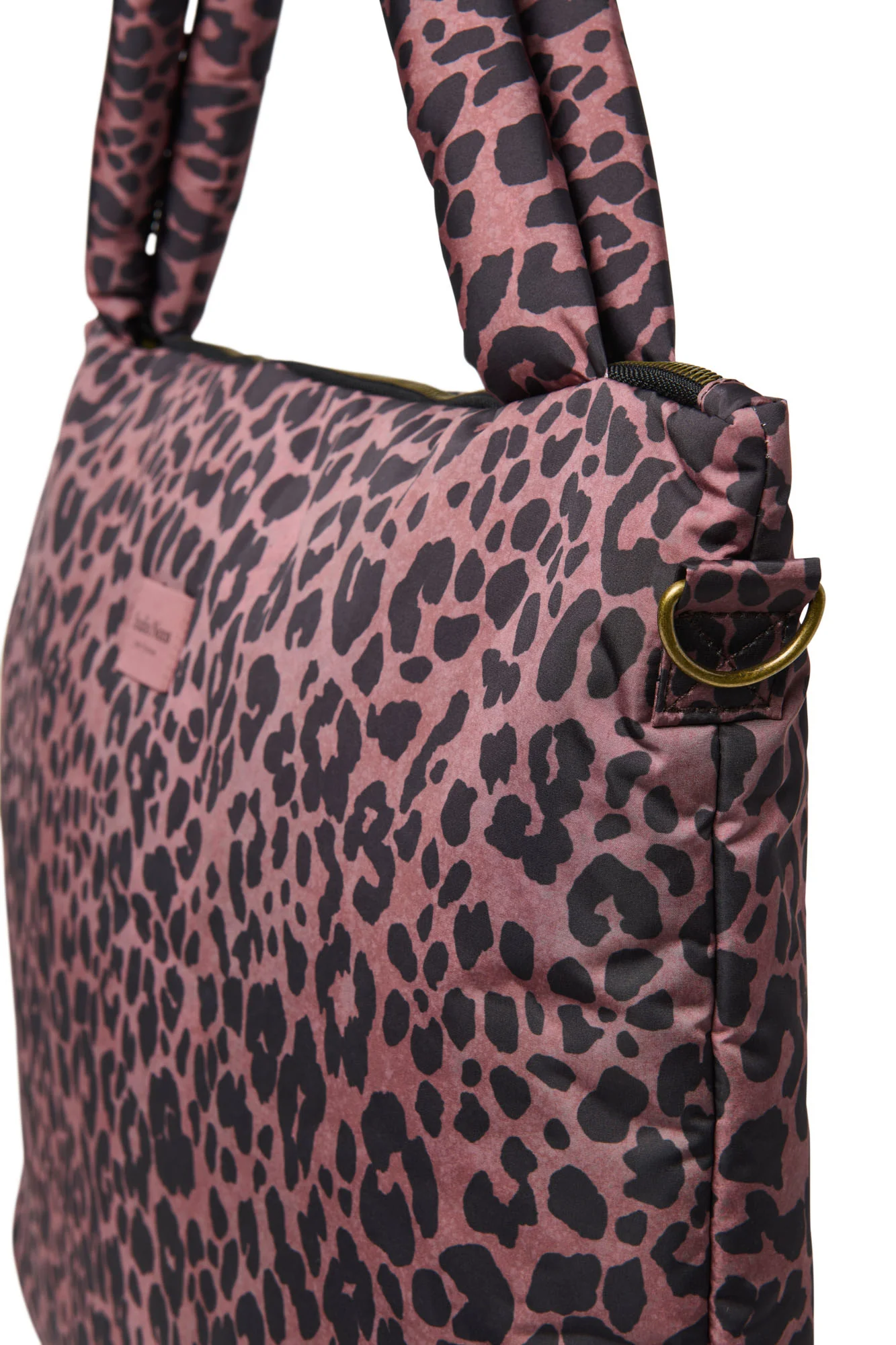 Puffy Diaper Bag | Red Leopard - Image 6