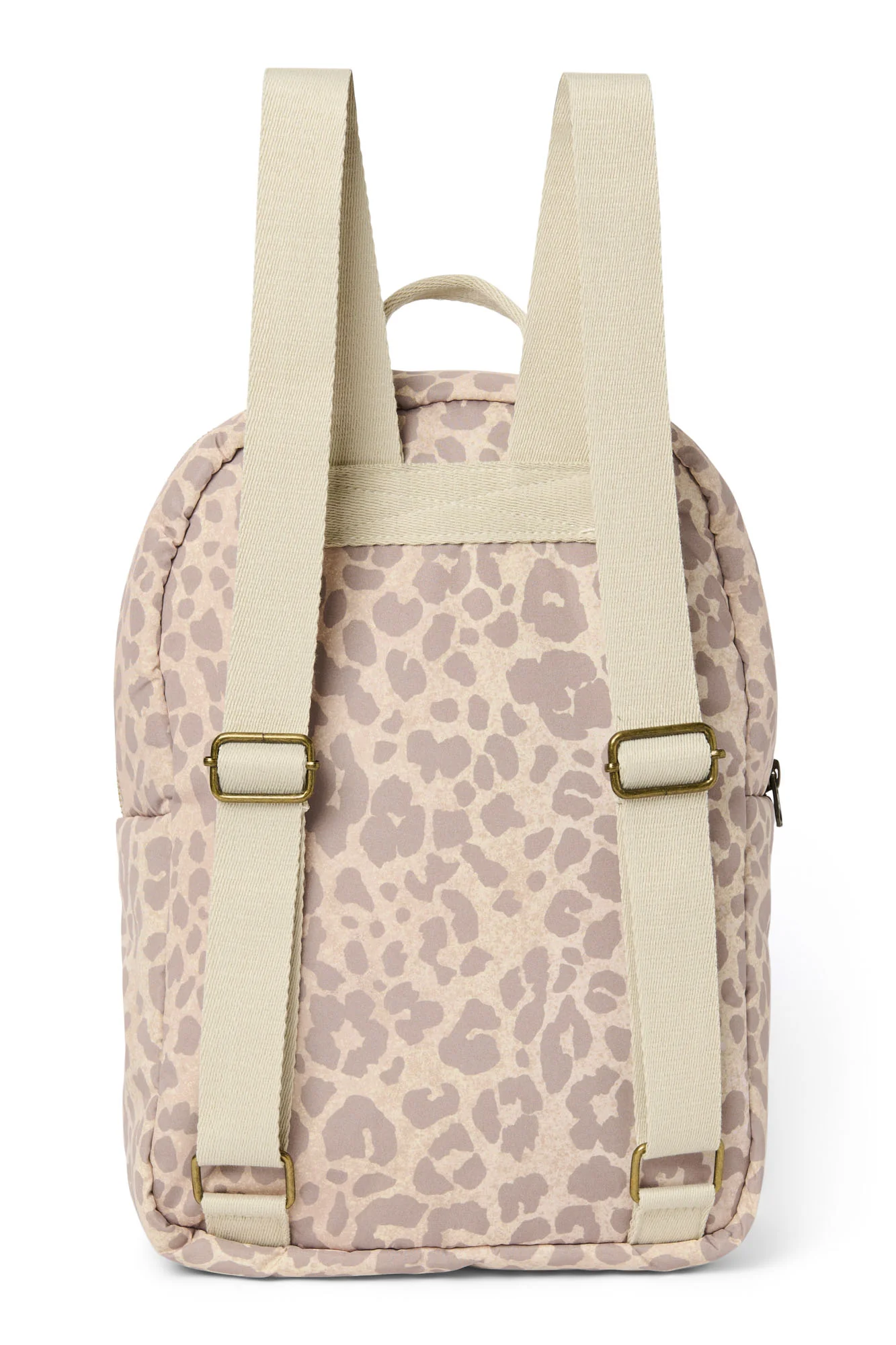 Puffy Midi Backpack | Beige Leopard - Image 5