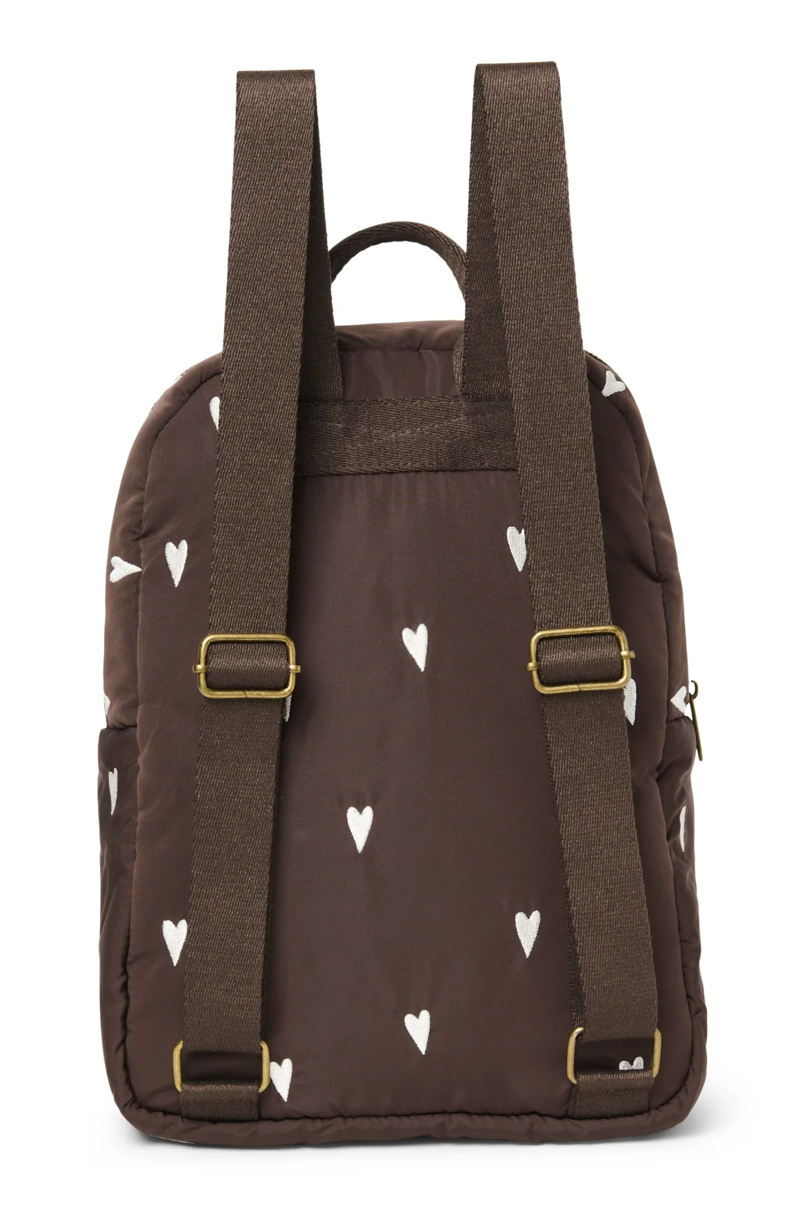 Puffy Midi Backpack | Brown Hearts - Image 4