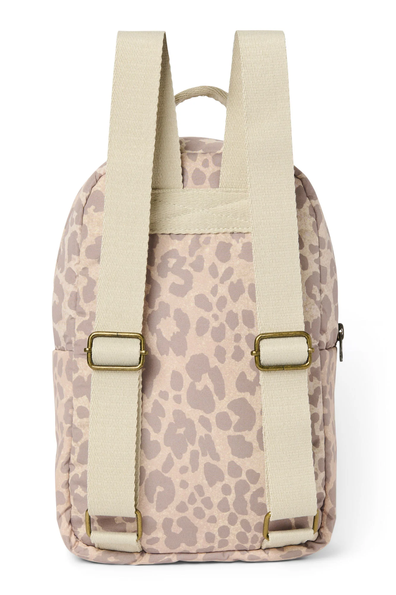 Puffy Mini Backpack | Beige Leopard - Image 5
