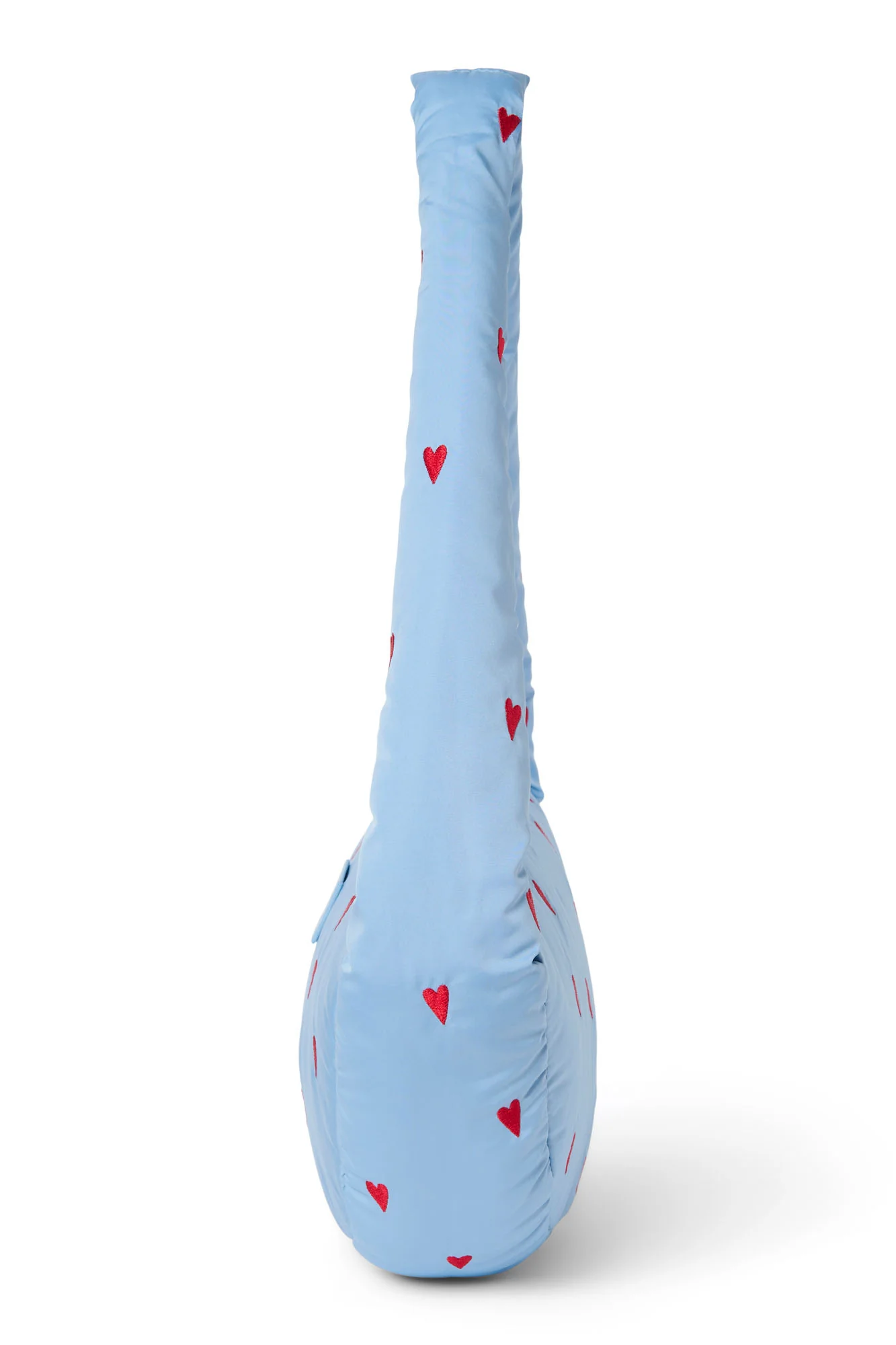 Puffy Mini Cross Body Bag | Light Blue Hearts - Image 4