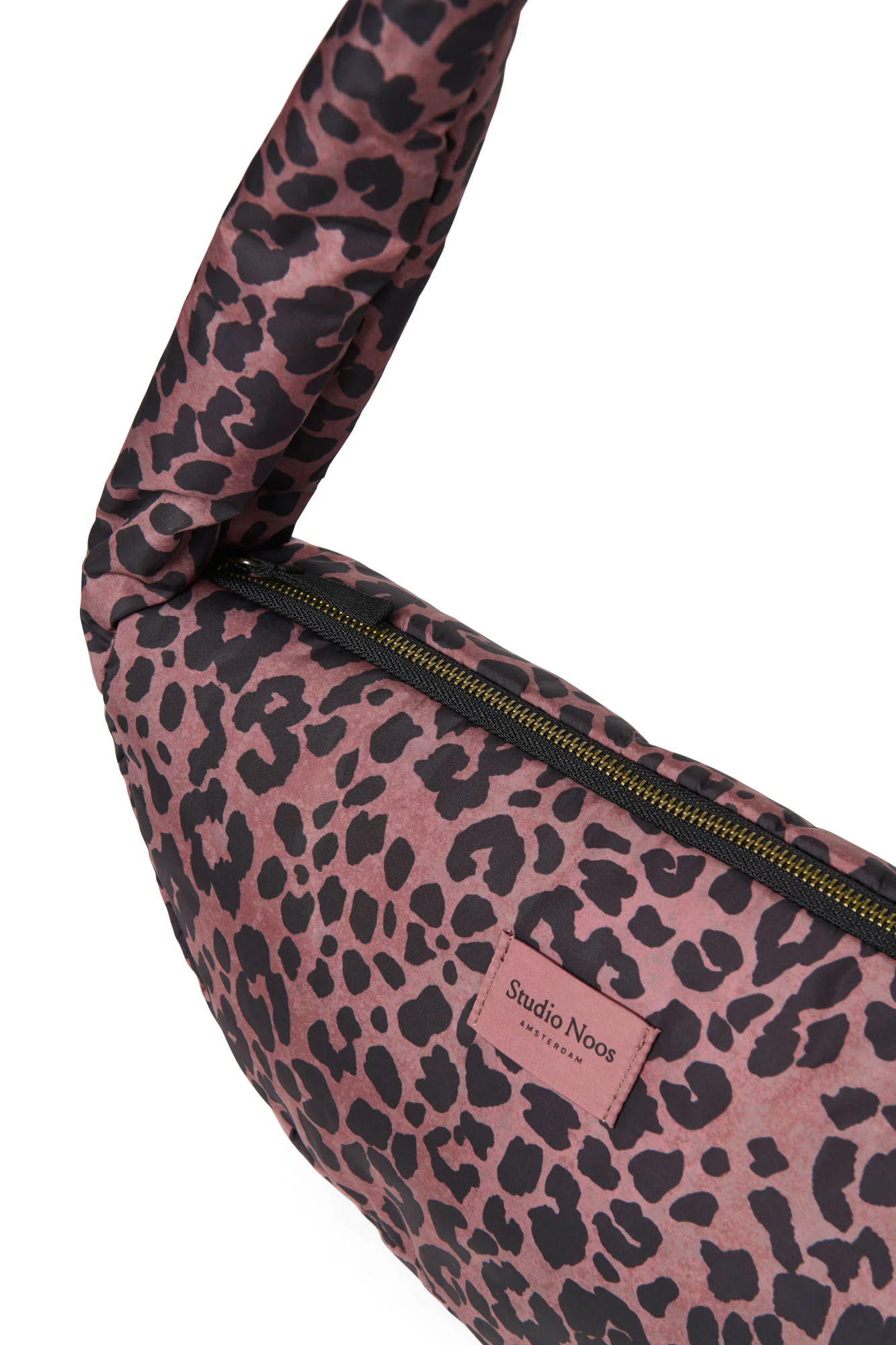 Puffy Mini Cross Body Bag | Red Leopard - Image 5