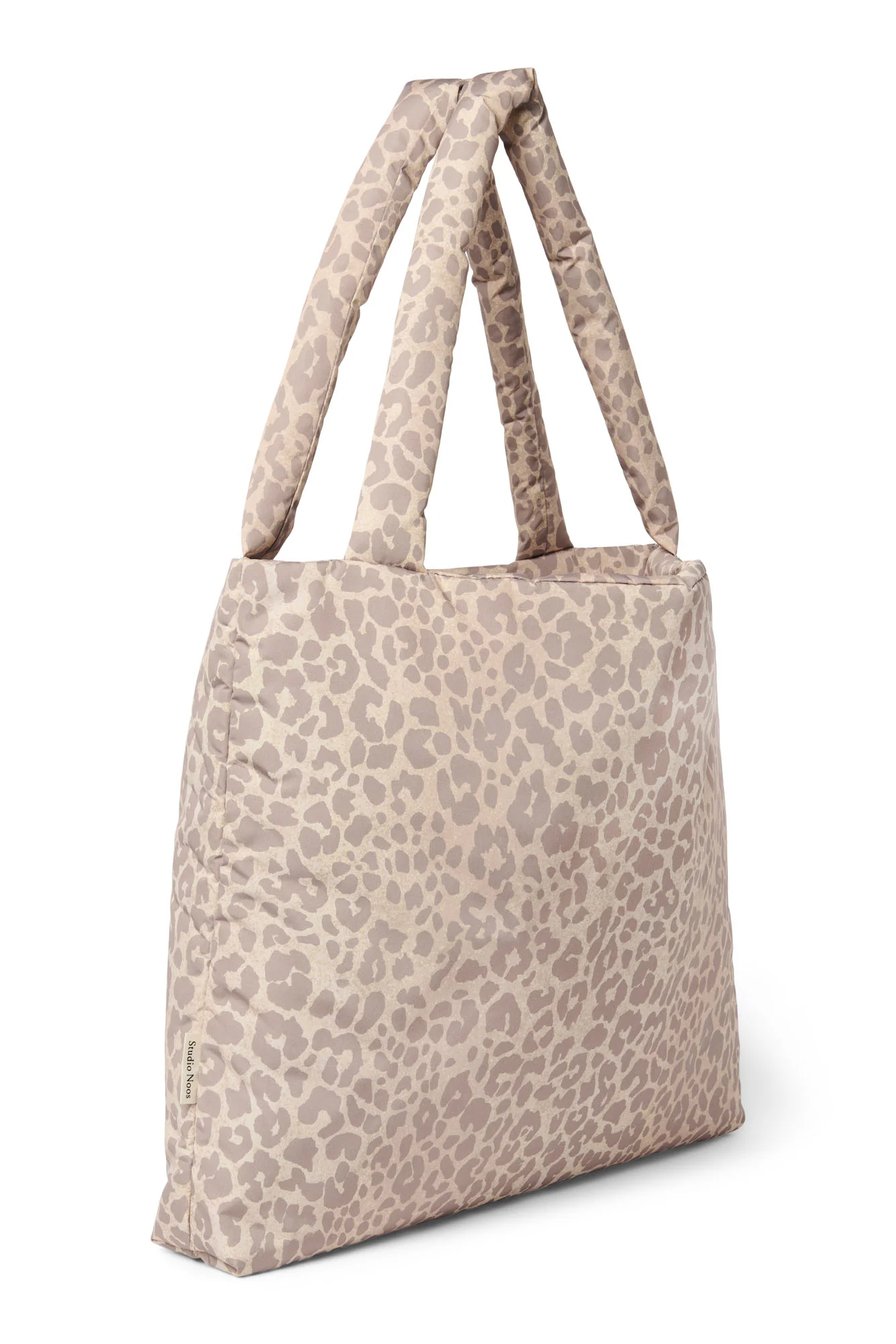 Puffy Mom Bag | Beige Leopard - Image 3