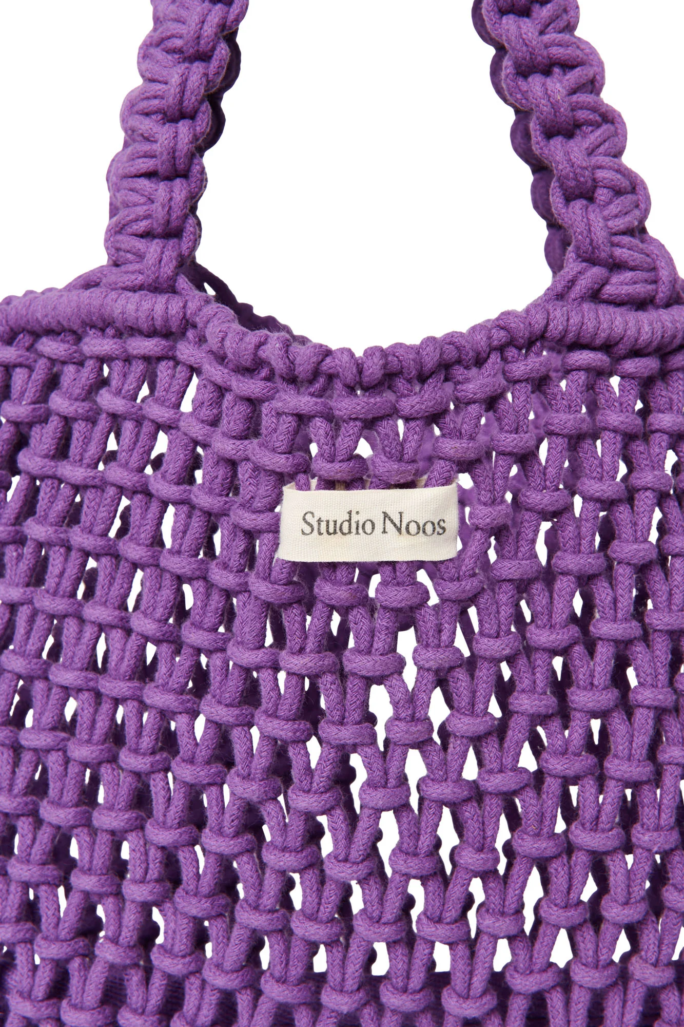 Macramé Mini Handbag | Purple - Image 5
