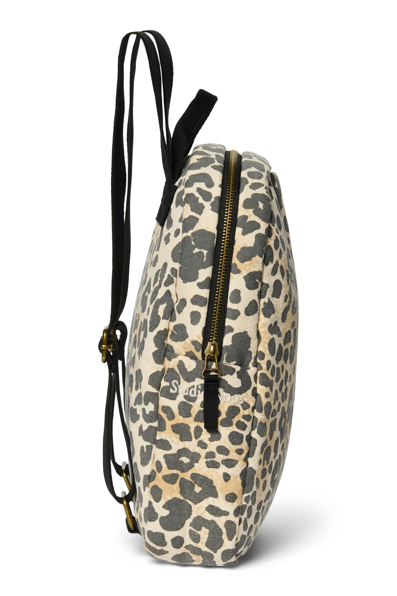 Soft Cotton Mini Backpack | Leopard - Image 3