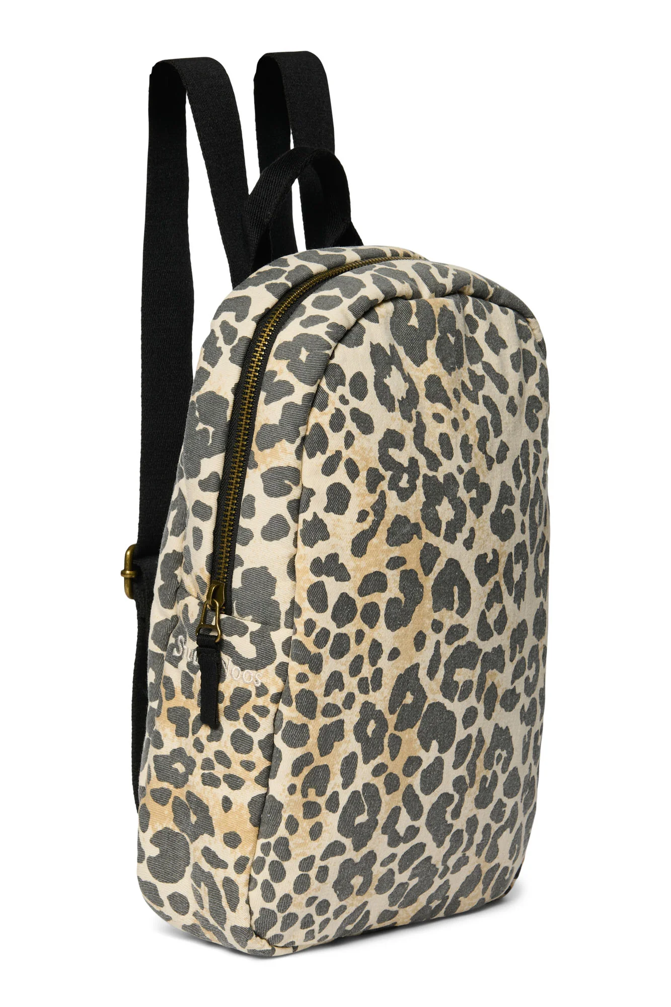 Soft Cotton Mini Backpack | Leopard - Image 4