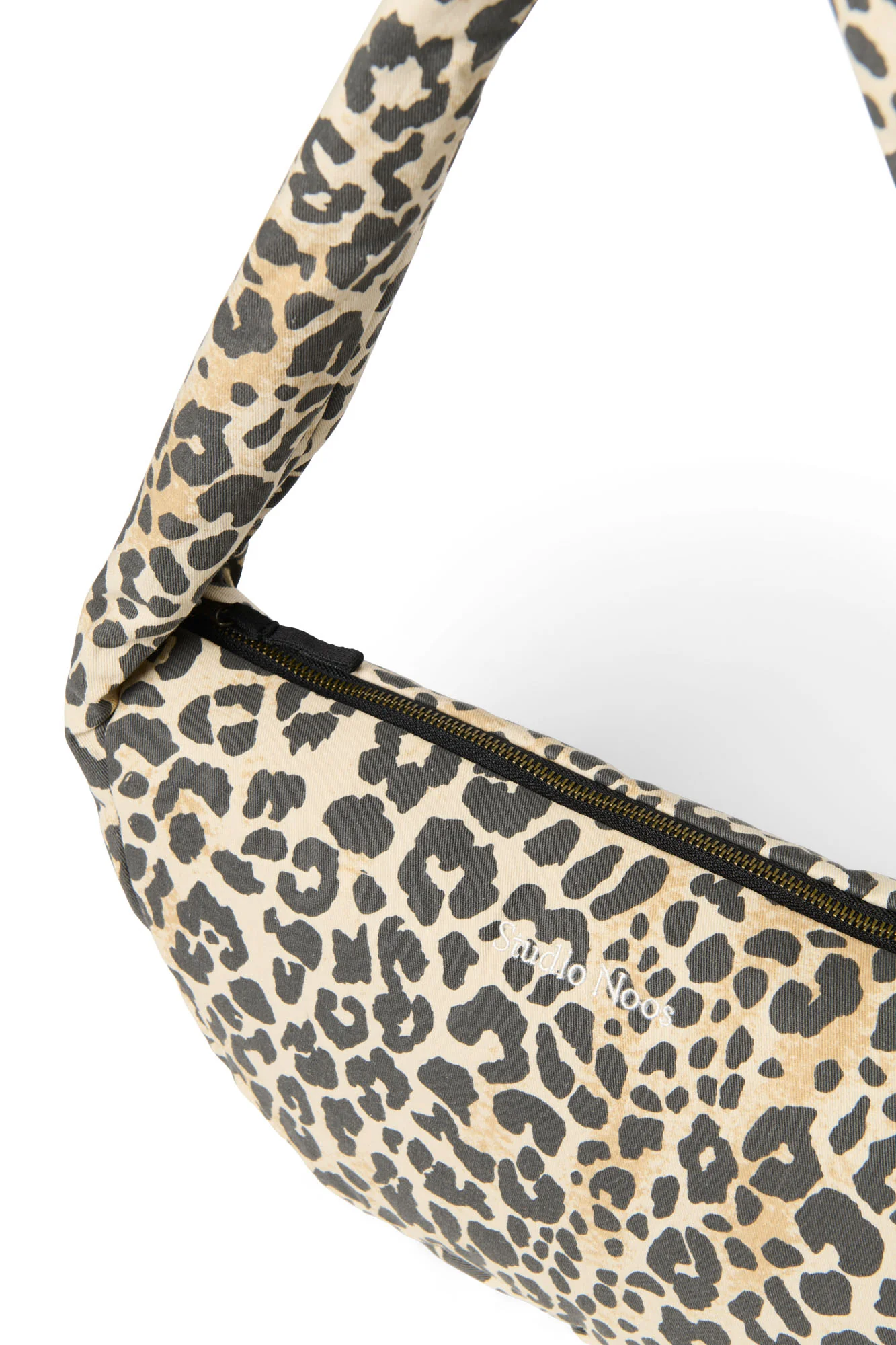 Soft Cotton Mini Cross Body Bag | Leopard - Image 4