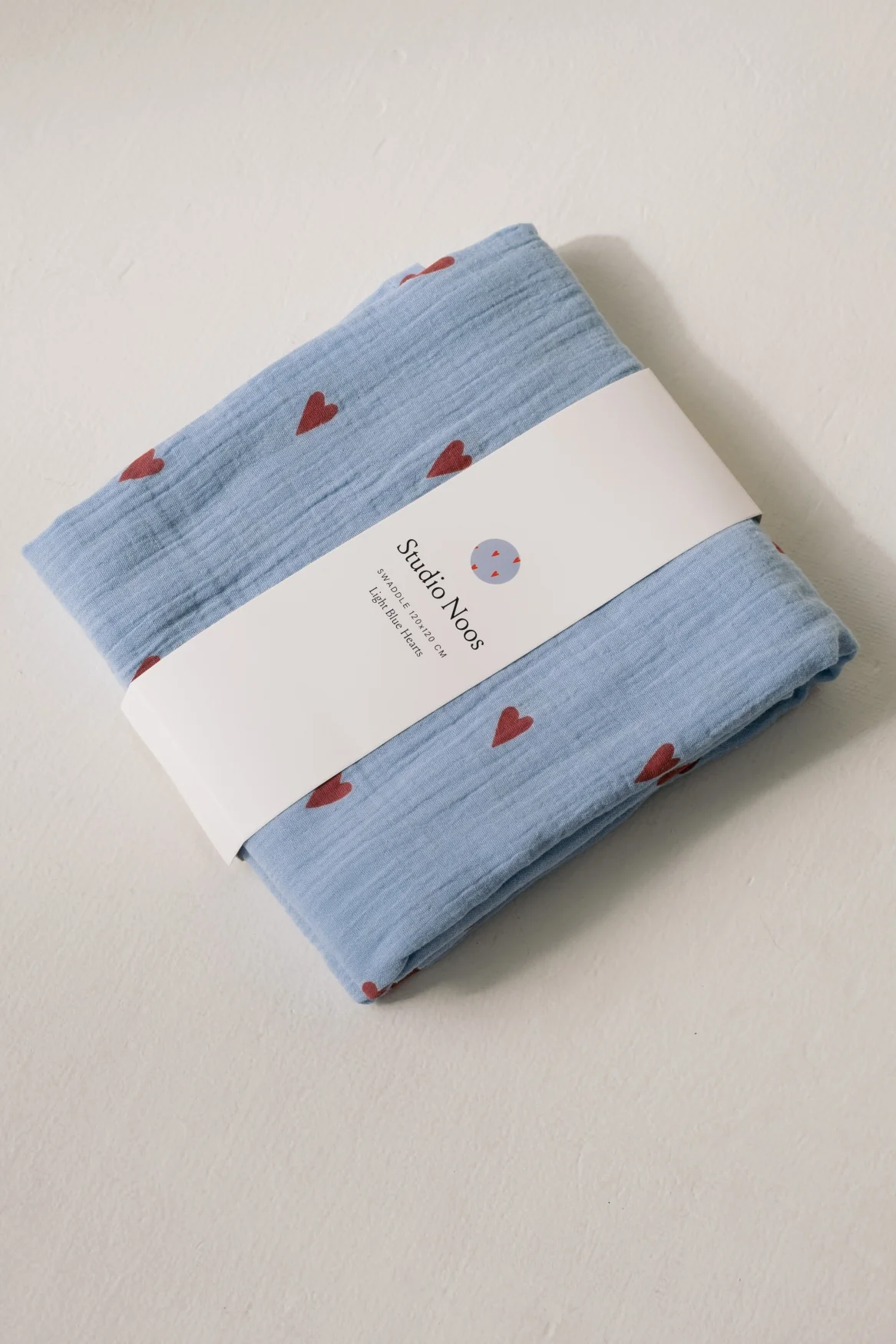 Swaddle Gift Set | Blue Hearts - Image 4
