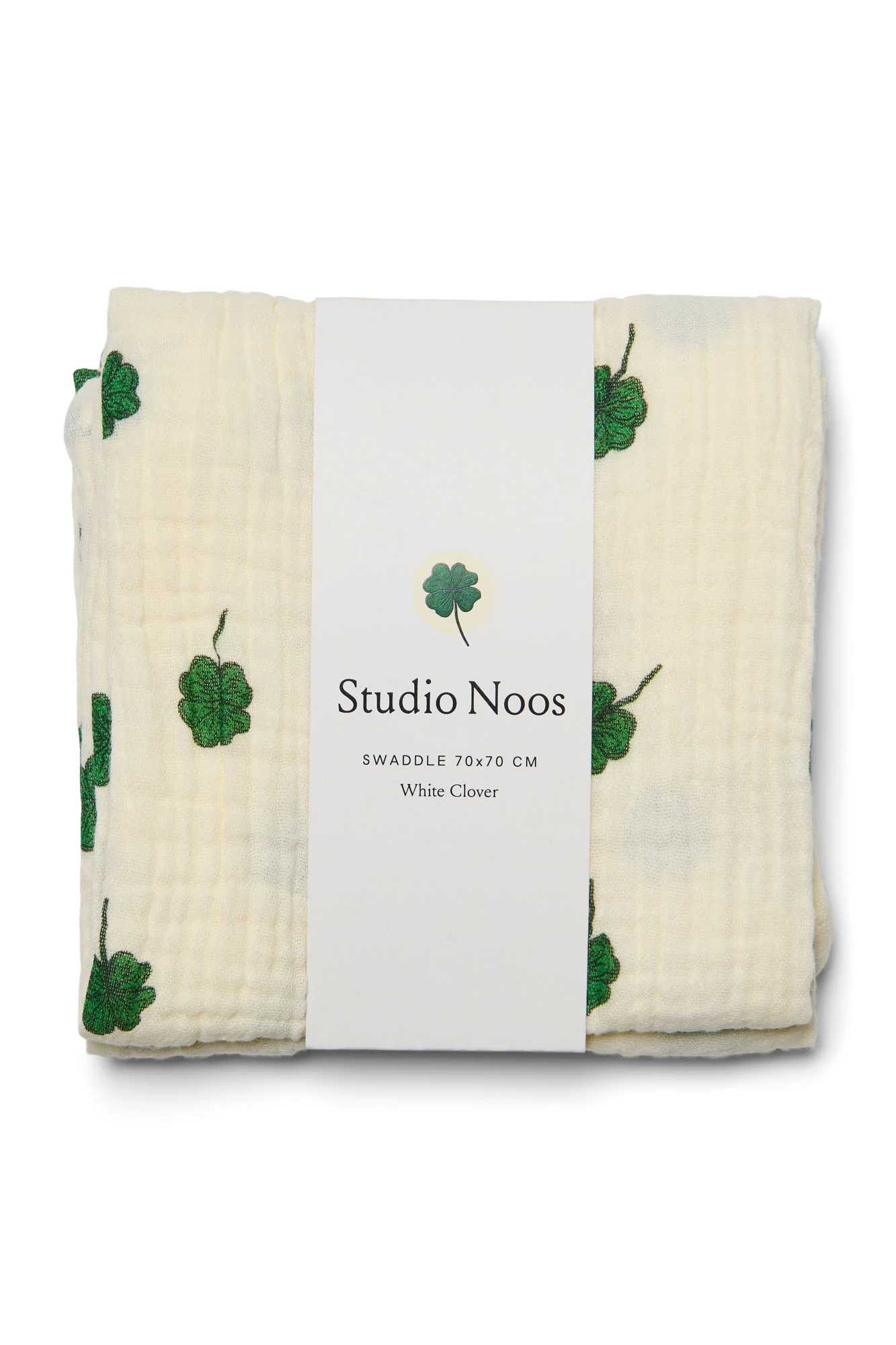 Swaddle Print Medium | White Clover