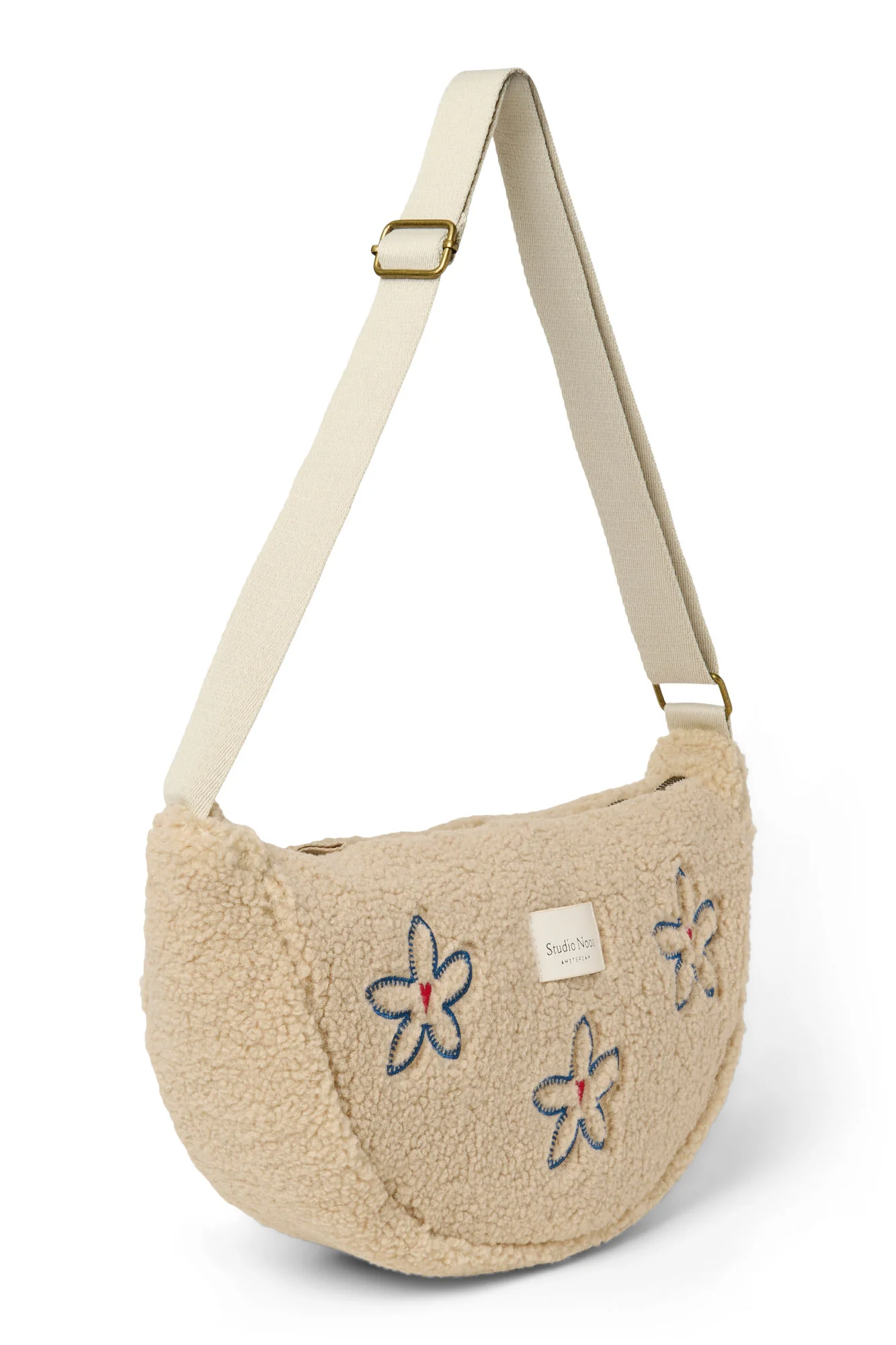 Teddy Adult Fanny Pack | Ecru Flower Heart - Image 3