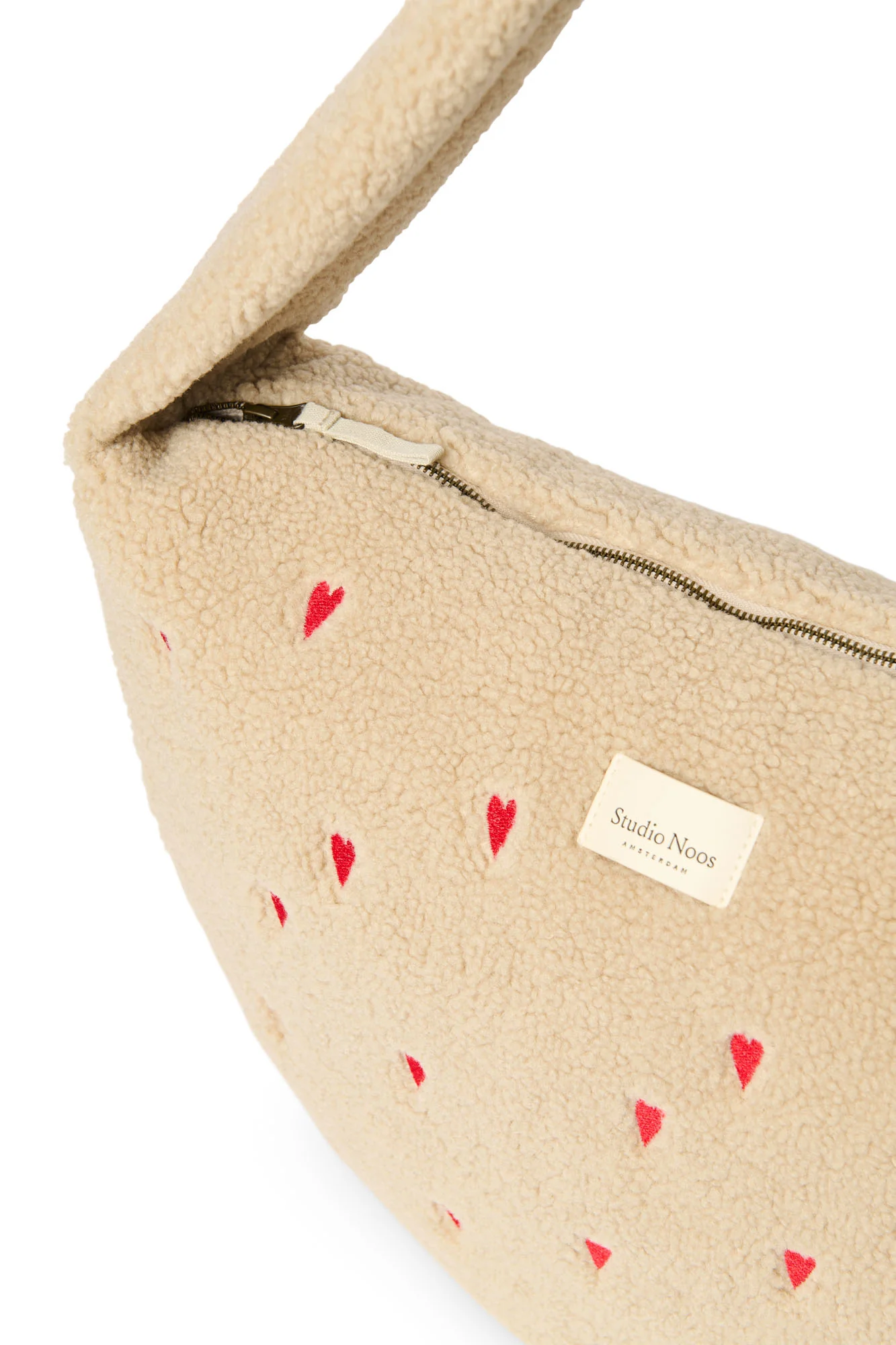 Teddy Cross Body Bag | Ecru Hearts - Image 3