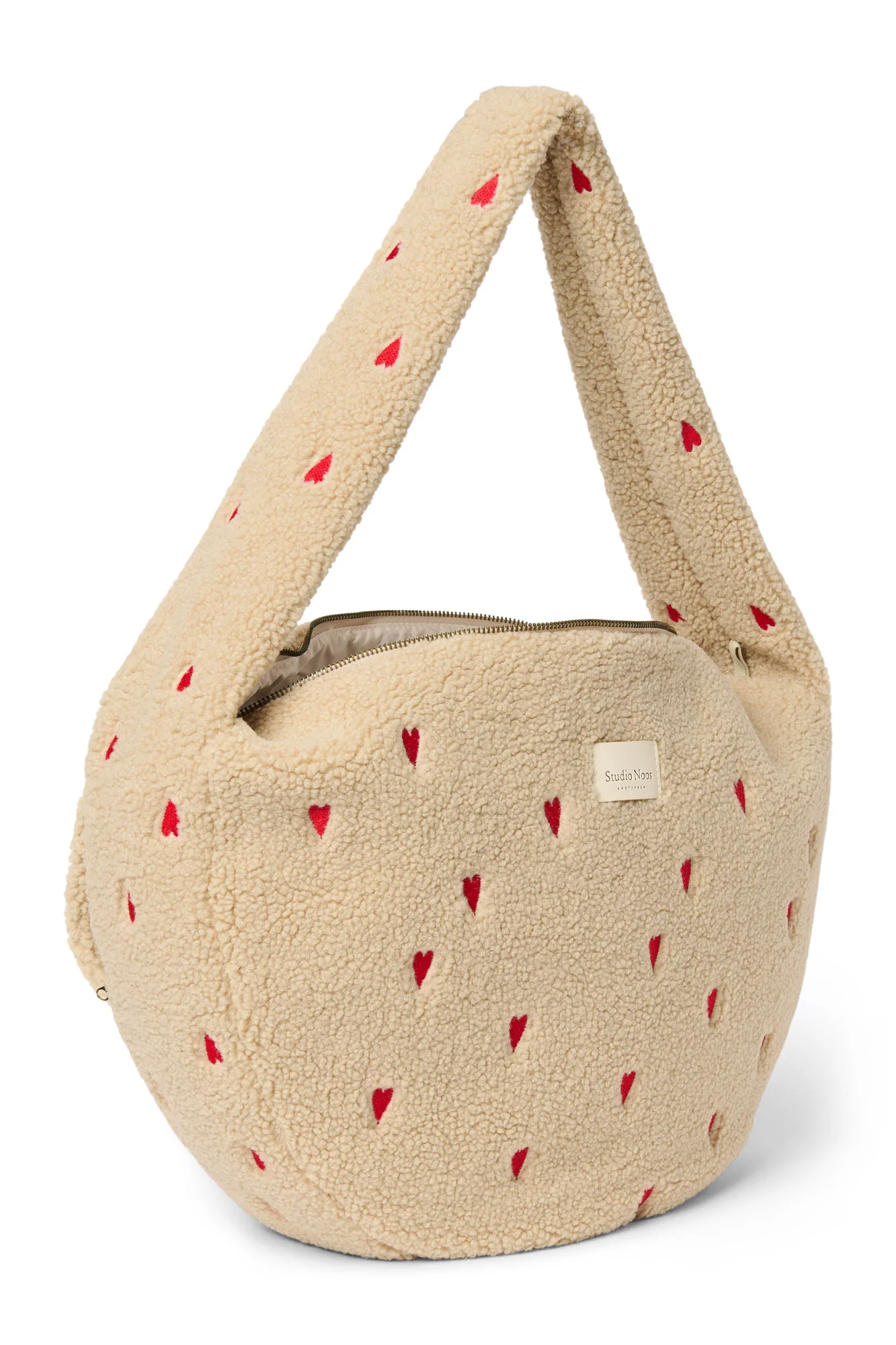 Teddy Cross Body Bag | Ecru Hearts - Image 4