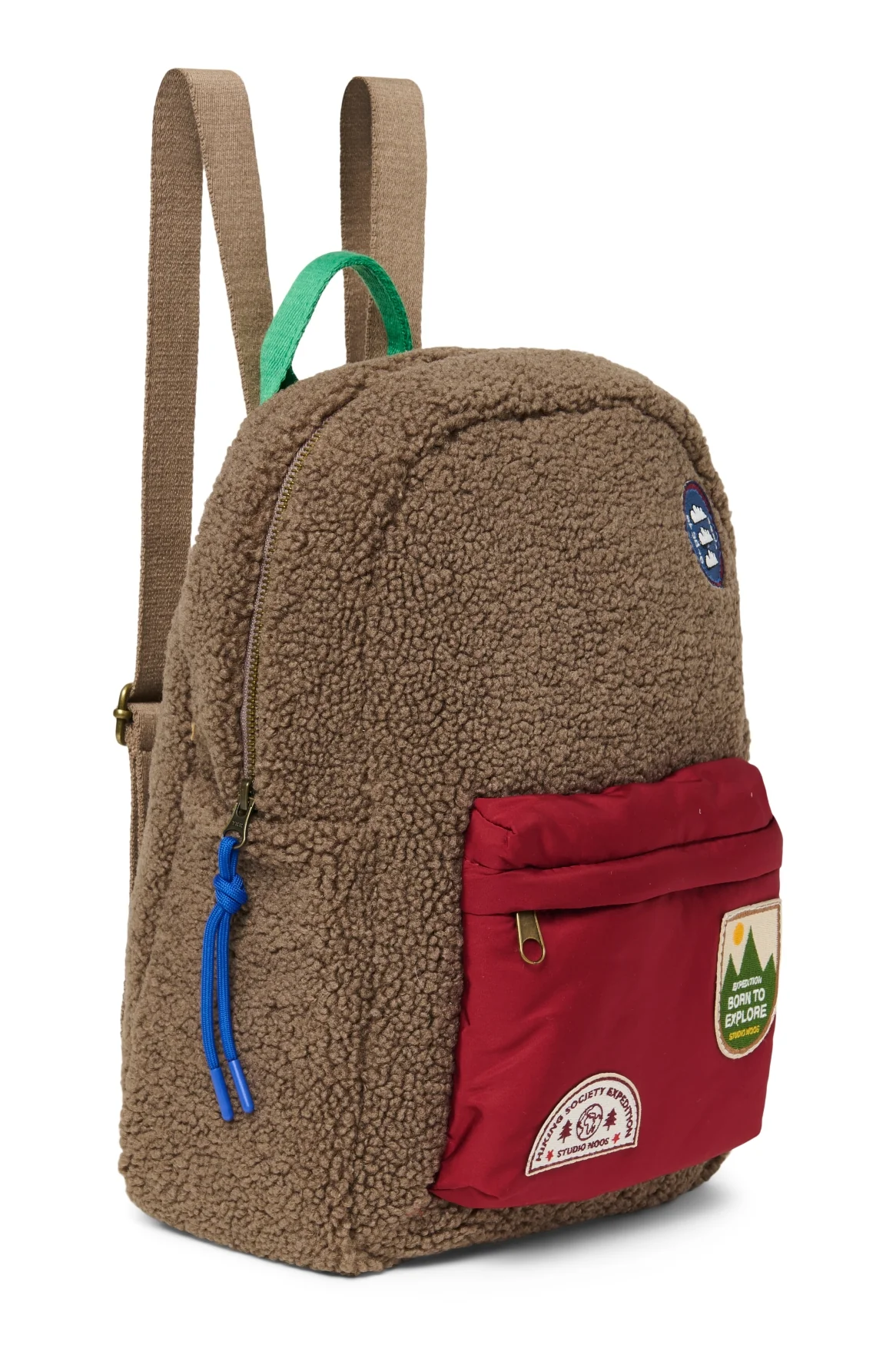 Teddy Midi Backpack | Brown/Burgundy - Image 3