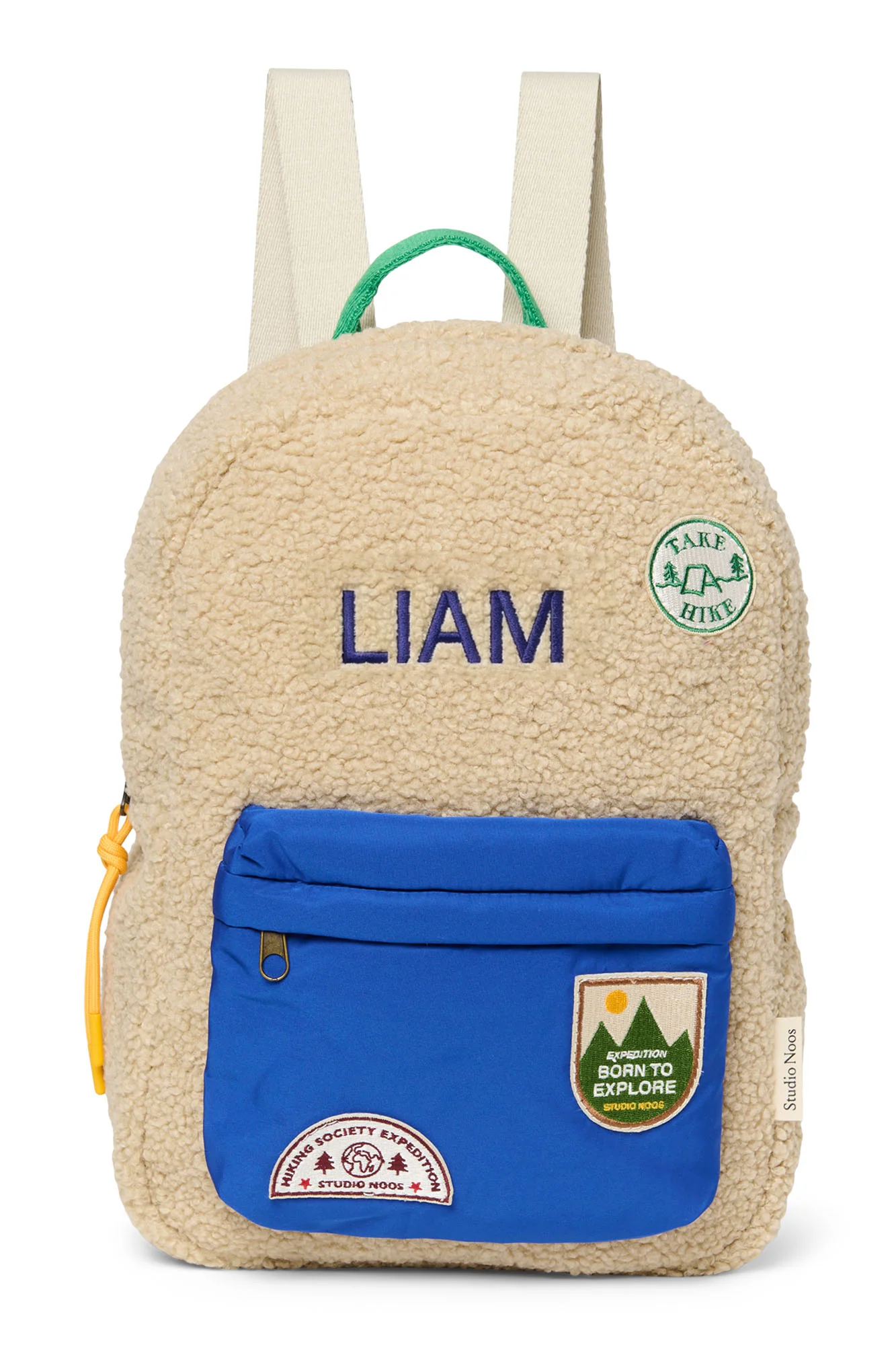 Teddy Midi Backpack | Ecru/Cobalt - Image 6