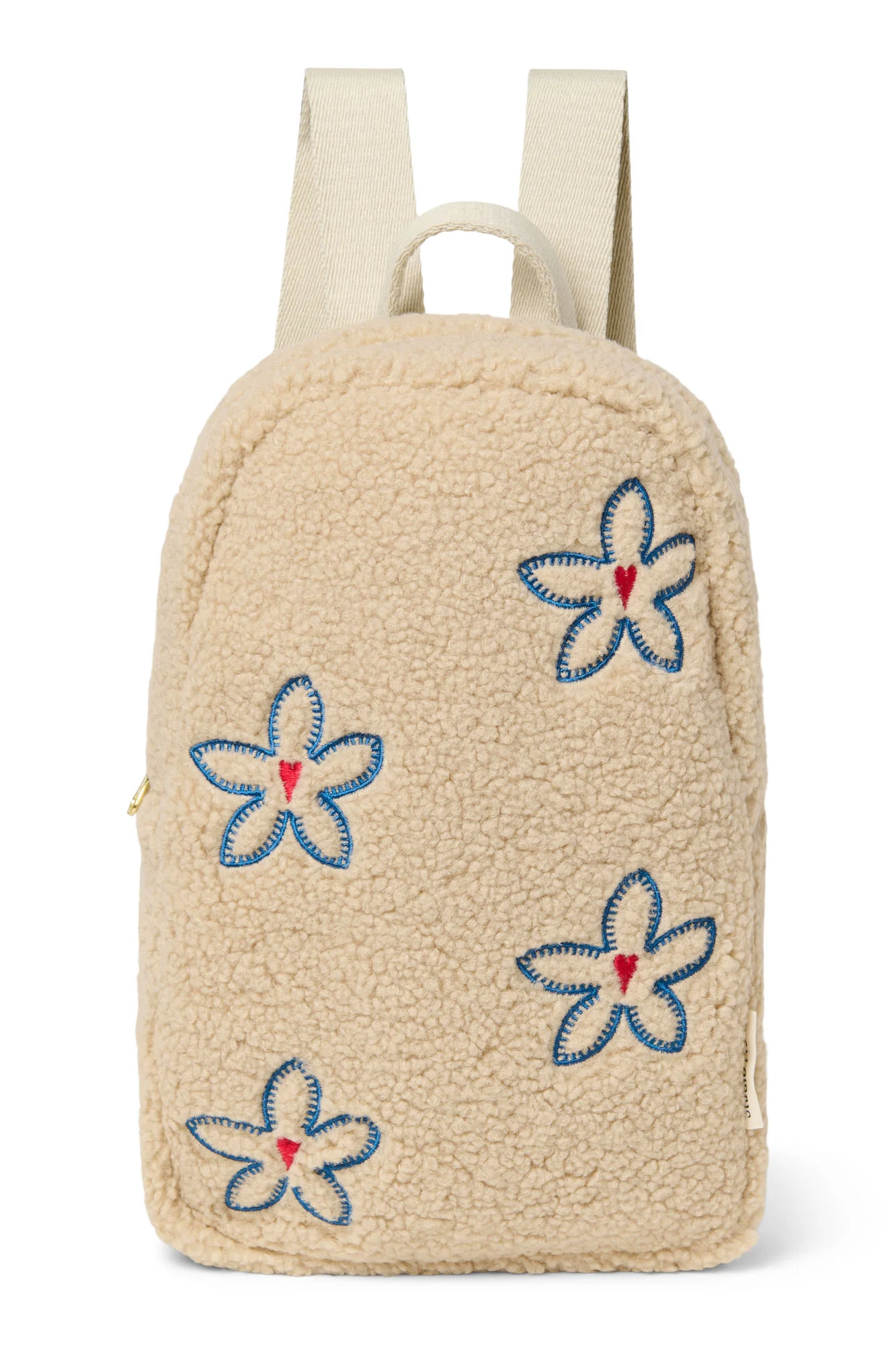 Teddy Mini Backpack | Ecru Flower Heart