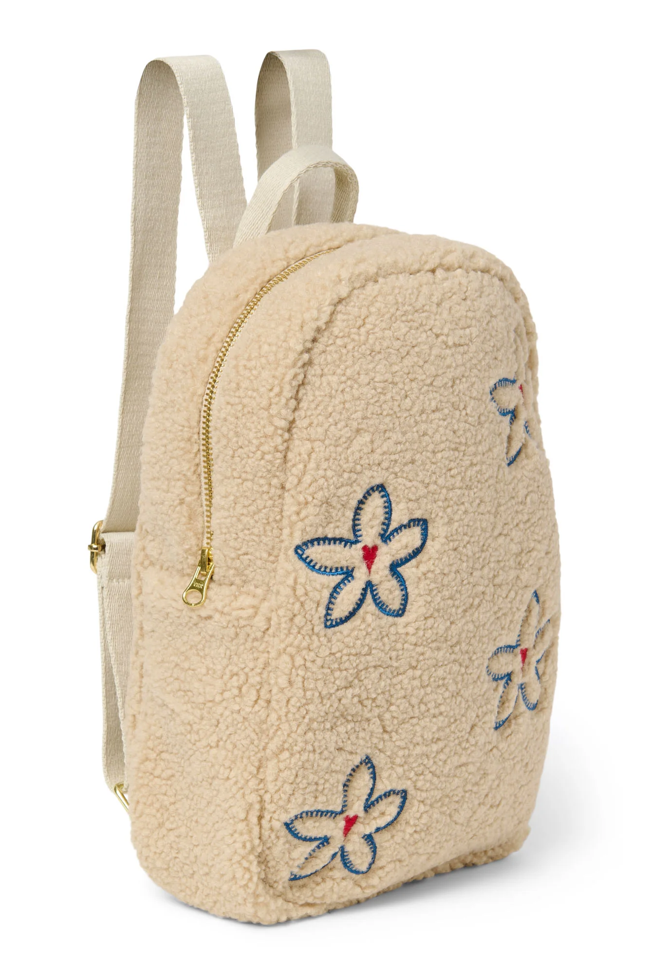 Teddy Mini Backpack | Ecru Flower Heart - Image 3