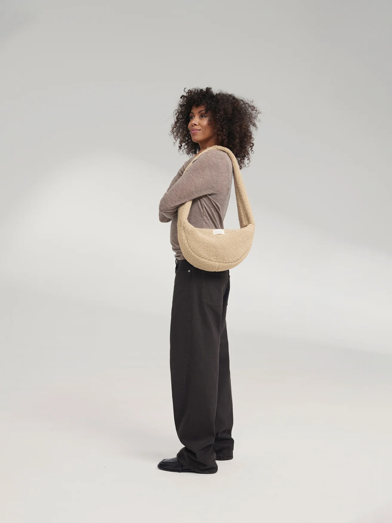 Teddy Mini Cross Body Bag | Ecru - Image 3
