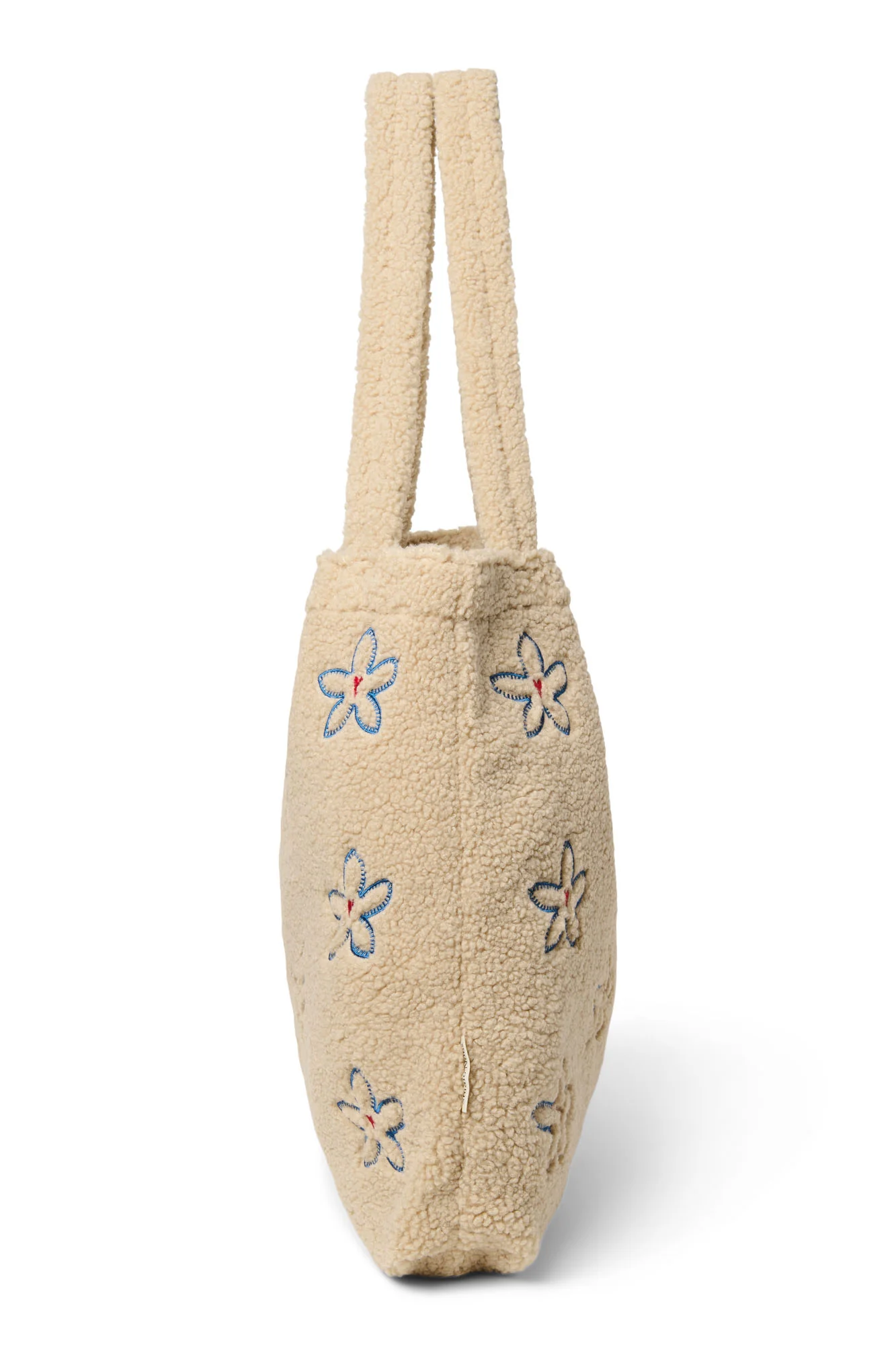 Teddy Mom Bag | Ecru Flower Heart - Image 4